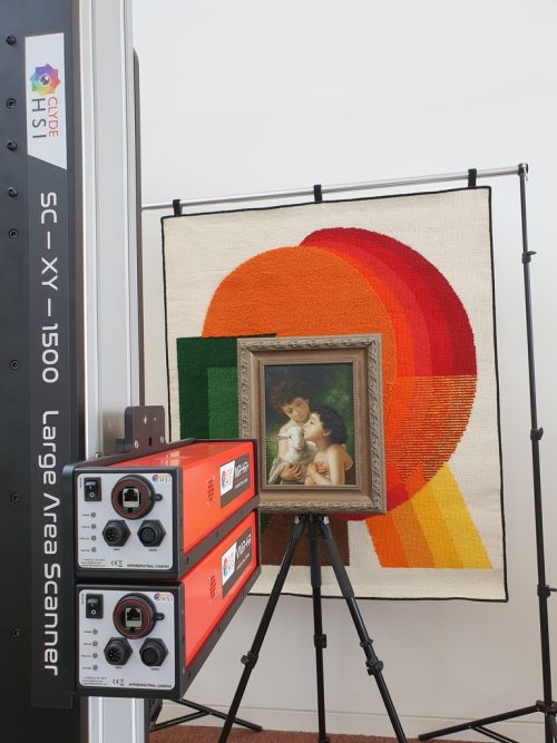 Scanner grand format pour oeuvre d'art, scanner mobile hyperspectral