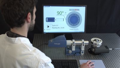 Etalonnage d'axe et de table rotative par autocollimateur